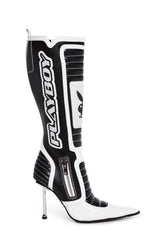 Revved Up Ready Moto Boots - White