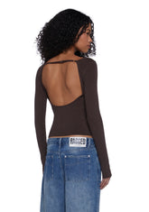 Made Me Realize Sweater Top - Brown