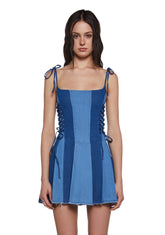 Lady’s Dilemma Mini Dress - Blue