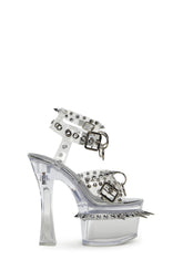 Romantic Misfit Platform Heels - Silver