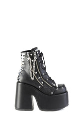 Camel-208 Platform Ankle Boots