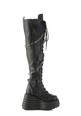 Morte-312 Platform Thigh High Boots