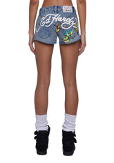 Butterflies Denim Shorts
