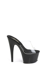 Adore-701 Platform Slides-Clear-Black