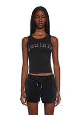 Big Bling Couture Tank Top - Black