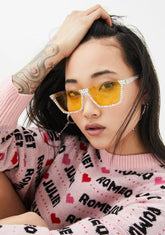 Zesty Eyes On The Prize Rhinestone Sunglasses