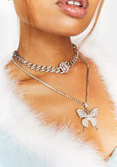 Fine To Shine Rhinestone Necklace