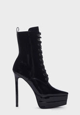 Ebony Platform Stiletto Boots
