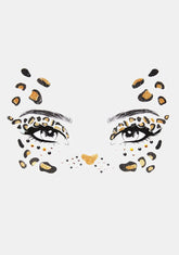 Leopard Face Stickers