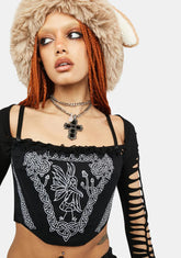 Magical Mushrooms Corset Top