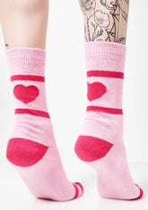 Back Of Heart Socks
