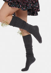 At Peace Knit Thigh High Socks