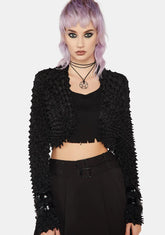 Dark Spiked Long Sleeve Jacket