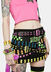 Damage Control Belted Skirt