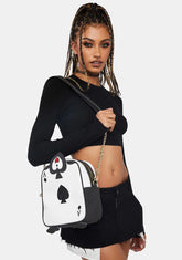 Alice In Wonderland Ace Of Spades Crossbody Bag