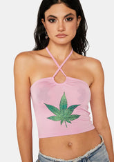 Weed Soft Touch Halter Top