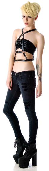 Sacred Geometry Leather Harness