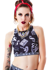 St Marks Crop Top - White