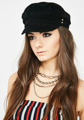 Baker Boy Velvet Hat