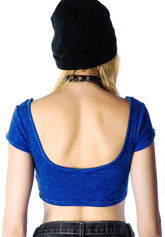 Reality Sux Crop Top - Gray