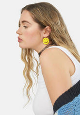 All Time Joy Smiley Face Drop Earrings
