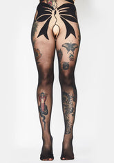 Wish U Were Here Crotchless Tights