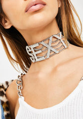 Too Sexy Rhinestone Choker