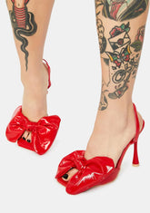 Hot Went Viral Patent Bow Heels