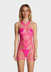 Building The Tension Fishnet Dress