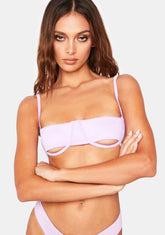 Wisteria Campbell Plisse Bikini Top