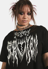 Plus Broken Heartz Graphic Tee