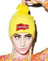 Mustard Pom Pom Beanie