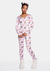 Pink Onesie Pajamas
