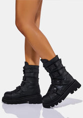 Renegade-55 Platform Calf High Boots