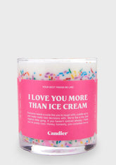 Love You More Than Ice Cream Candle