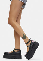 A Warrior's Heart Stomper Platform Mary Janes