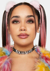 Aquarius Bling Spiked Choker