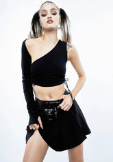 Don't Stop The Music One Shoulder Top