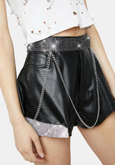 Inner Sparkle Chain Belt