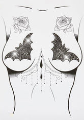 I Am The Night Rhinestone Bat Pasties