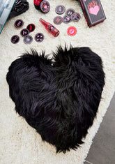 Midnight Shagadelic Heart Pillow