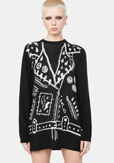 Argue With You Intarsia Sweater