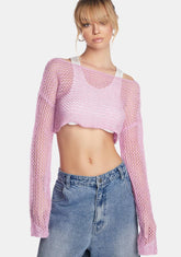 Sweet As Can Be Cropped Sweater