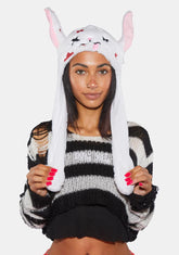 Blood Bunny Flappy Hat