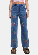 Hot Slot Wide Leg Jeans