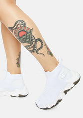 White Hyper C Raw H Slip On Sneakers