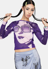 Saving Face Mesh Graphic Tee