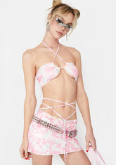 Viral Style Floral Skirt Set