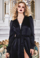 Awaited Arrival Satin Robe