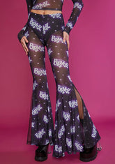 Overnight Sensation Mesh Bell Bottoms